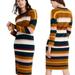 Madewell Dresses | Madewell Drop-Shoulder Sweater Midi Dress Stripe. Sz S | Color: Black/White | Size: S