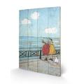 Art Group The Sam Toft (Her Favourite Cloud) -Wood Print 40 x 59cm, Multicoloured, 40 x 59 x 1.3 cm