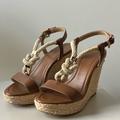 Michael Kors Shoes | Beautiful Michael Kors Platform Heels In Excellent Condition | Color: Cream/Tan | Size: 6