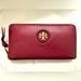 Tory Burch Bags | Brand New Tory Burch Zip Around Wallet | Color: Red | Size: Os