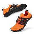 Racqua Non Slip Breathable Aqua Barefoot Swim Quick Dry Water Shoes Pool Hiking Beach Shoes for Men Women Orange EU46=UK12.5