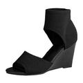 HUPAYFI Stiletto-Pointed-Ladies-Clubbing Women's Stiletto High Heels T-Strap Pointed Toe Dress Court Shoes Black Court Shoes Size 7,Valentines Day Gifts for Sister 6.5 30.00