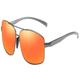 hytway Sunglasses Aluminum Magnesium Polarized Sunglasses Fashion Men's Style Sunglasses Colorful Sunglasses Outdoor Sunglasses Sun Glasses (Color : Orange, Size : A)