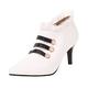 HUPAYFI High Heels Size 35 Womens Ladies Low mid Heel Mary Jane Strap Work Party Court Shoes Pumps Size Court Shoes for Women Mid Heel Size 3,Breast Cancer Gifts for Women 6.5 31.54 White