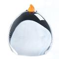 Caithness Glass Piece Crystal Sarah P Art Glass Small Penguins Paperweight, Black/ Orange/ White