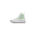 CONVERSE Girl's Move Hi Plataform Green Sneaker, green, 1 UK Child