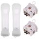 Zerone 2 Pcs Motion Plus Adapter with Silicone Case for Wii Remote Controller External Remote Motion Plus Sensor Accessory for Nintendo Wii Wii U Remote Control (White)