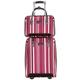 NESPIQ Business Travel Luggage Oxford Cloth Luggage Wear Resistant Code Lock Luggage Suitcase Stripe 2-Piece Trolley Case Light Suitcase (Color : A, Size : 2 Piece)