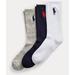 Polo By Ralph Lauren Underwear & Socks | Mens Nwt Polo Ralph Lauren Big Pony Crew Sock 3-Pack Sz Xl 12-17 Shoe Size | Color: Blue/White | Size: Xl