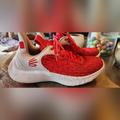 Under Armour Shoes | Mens Under Armour Curry Flow 9 Red Basketball Shoes | Color: Red/White | Size: 8.5