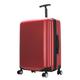 ZNBO Carry on Hand Luggage Suitcases,Travel Suitcase Check in Hold Luggage Lightweight PP Hard Shell Travel Trolley Suitcase with 4 Spinner Wheels,Red,22