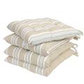 Cushion Seat Pad Set of 4 Striped Dining Chair Cushions