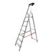 MYPRO PREMIUM LINE LADDER I Aluminium Step Ladder I Lightweight Portable Heavy Duty Platform Steps I 7 Tread I EN131 & TUV Certified I 150KG Capacity I Ideal for Trade & DIY | Tool Tray Included