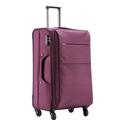 NESPIQ Business Travel Luggage Softside Expandable Carry On Luggage with Spinner Wheels, Lightweight Upright Suitcase Light Suitcase (Color : B, Size : 26in)