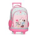 Joumma Disney Minnie Imagine Backpack Compact 2 Wheels Pink 32x43x21cm Polyester 28.9L, Pink, Compact Backpack 2 Wheels