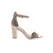 Vince Camuto Heels: Silver Shoes - Women's Size 7 1/2