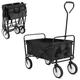 Garden Cart Collapsible Festival Trolley, Camping Trolley Cart on Wheels – 80kg Weight Capacity, Telescopic Handle – Great for Outdoors Shopping, Picnic