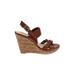 Jessica Simpson Wedges: Brown Solid Shoes - Women's Size 12 - Open Toe