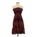 Moda International Casual Dress - Midi: Brown Fair Isle Dresses - Women's Size Small