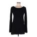 Michael Stars Casual Dress - Mini: Black Print Dresses