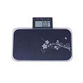 Weighing scale Bathroom Scale, High Precision Digital LCD Backlight, Temperature Display Body Weight Scale, Tempered Glass, Surface Scale Max 180kg, Pink