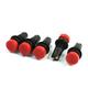 Panel Mount Control electrical 2 Screw Terminal Red Round Head Machine Tool Button Switch 5 Pcs ElectronicSwitch