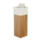 Trash Bin,Wastebasket Trash Can Nordic Wooden Square Trash Can Bedroom Office Living Room Home Recycling Bin Rubbish Waste Can Paper Bins Flip Trash Bin for Bathrooms Home Offices/B/Large