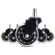 Plate Casters 5pcs Furniture Caster Plug-in Computer Chair Wheels Replacement 25inches Executive Chair Casters Office Chair Swivel