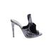 Valentina Rangoni Heels: Gray Acid Wash Print Shoes - Women's Size 8