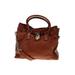 MICHAEL Michael Kors Leather Satchel: Brown Bags