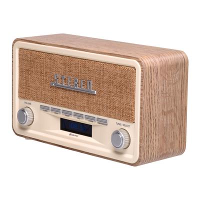 DENVER Digitalradio (DAB+) "DAB-18", braun (braun, weiß), B:17cm H:12,2cm T:33,2cm, Radios, integrierter DAB+ und FM-Tuner, Bluetooth Image