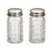 Set of 2 Retro Glass Salt and Pepper Shakers 1.5 oz