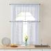 Home & Linens Lima Lace Sheer Kitchen Cafe Curtain Swag for Small Windows, Kitchen & Bathroom
