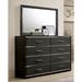 Furniture of America Kastela Contemporary Grey 2-Piece 8-Drawer Dresser and Mirror Set