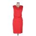 Ann Taylor Casual Dress - Sheath: Red Dresses - Women's Size Medium