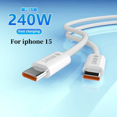 MIZIQIER 240 W USB C zu USB Typ C Kabel für iPhone 15 Plus Pro max USB C PD Schnellladekabel USB-C Typ-C Kabel für MacBook Pro