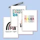 A5 Spiral Notebook - Teach Love Inspire - Rainbow Note Book Writing Pad Journal Teacher Life Day
