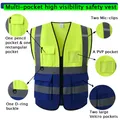 Gilet di sicurezza riflettente ad alta visibilità XXXL giacca da moto gilet di sicurezza segnale
