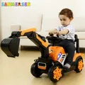 Children Electric Excavator Ride on Car Toys Baby Simulation Kids Car Walker Scooter Balance