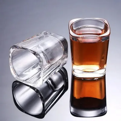 6pcs/4pcs/2pcs Wine Glass Transparent Shot Glass 70ml Small Capacity Water/Tea Cup Dispenser Wholesale Cups Strong Liquor Glass
