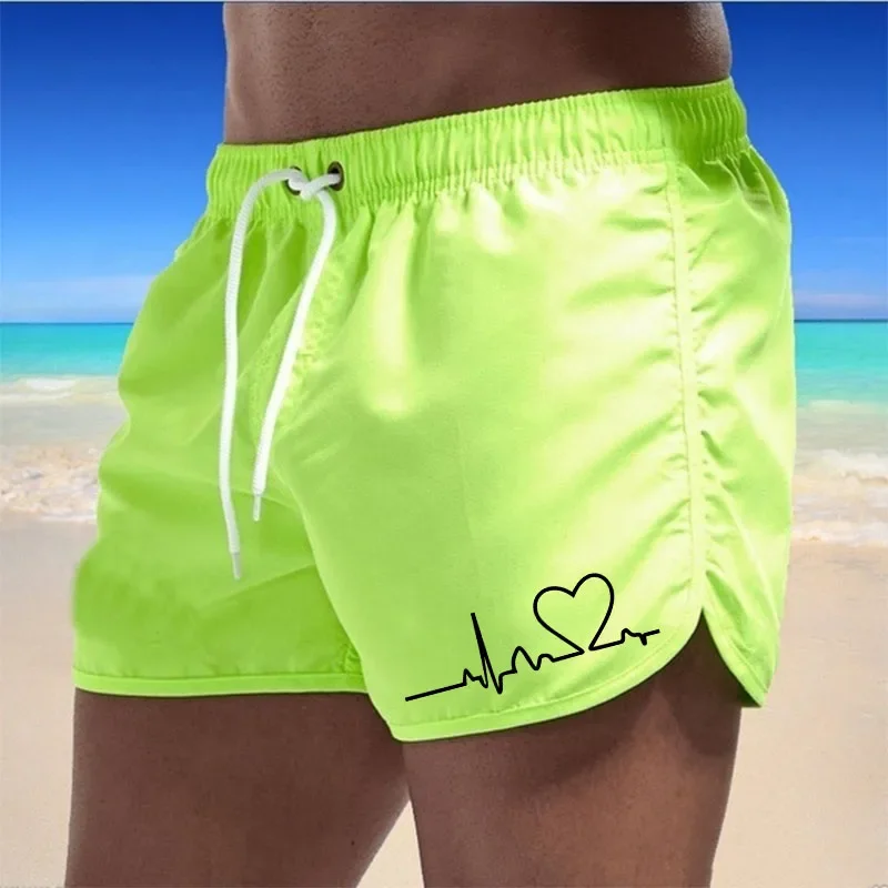 Schnell trocknende Herren-Strandhose, Surf-Schwimmen, modische Sommer-Gymnastikhose, Tasche, lüften, Schwimmen, Fitness, Sport-Shorts 2024 Image