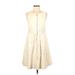 Theory Casual Dress - DropWaist: Ivory Dresses - Women's Size 8