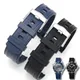 20mm Watch strap Replacement for Omega Seamaster 300 Curved End Fluorous Rubber silicone watchband