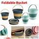 4.6-16.8L Portable Foldable Bucket Basin Tourism Outdoor Cleaning Bucket Fishing Camping Car Washing