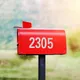 4 Sheets Digital Stickers Doorplate Number Decals for Scrapbooking Self-Adhesive Mailbox Numbers