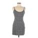 Forever 21 Casual Dress - Mini Scoop Neck Sleeveless: Gray Dresses - Women's Size Medium