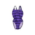 Speedo One Piece Swimsuit: Purple Print Swimwear - Women's Size 8