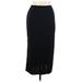 Cimmaron Dress Casual Skirt: Black Solid Bottoms - Women's Size 14
