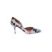 J.Crew Heels: D'Orsay Stiletto Feminine Pink Print Shoes - Women's Size 9 1/2 - Pointed Toe