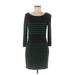 MICHAEL Michael Kors Casual Dress - Sheath: Green Stripes Dresses - Women's Size Medium